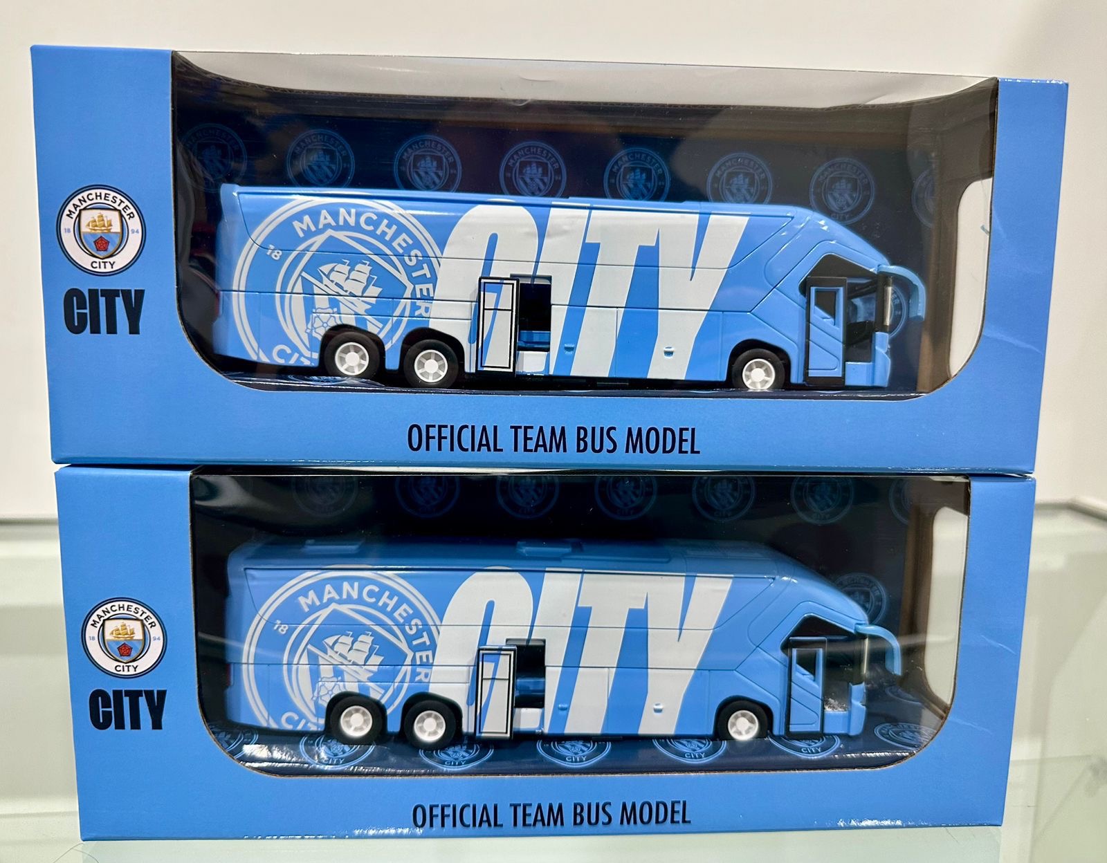 AUTO BUS FUTBOL MANCHESTER CITY DE COLECCION
