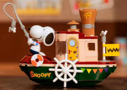 ARMABLE SNOOPY BARCO DE VAPOR 300PCS 13CM