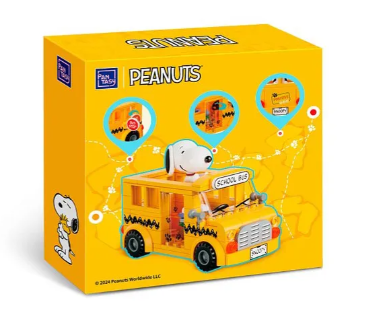 ARMABLE SNOOPY BUS ESCOLAR 300PCS 12CM