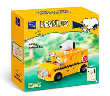 ARMABLE SNOOPY BUS ESCOLAR 300PCS 12CM