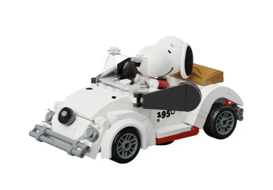 ARMABLE SNOOPY  CARRO DE TUSRISMO 300PCS 13CM
