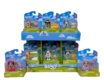 FIGURA INDIVIDUAL CON ACCESORO BLUEY 8 ESTILOS