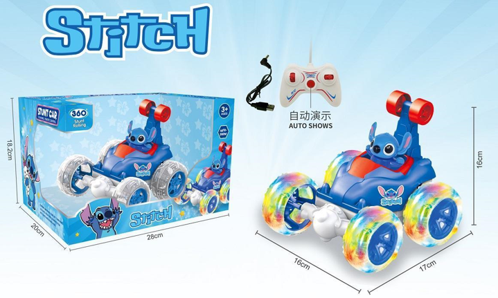 CARRO DE STITCH CON CONTROL REMOTO