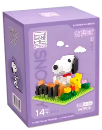 ARMABLE SNOOPY  PEQUEÑO 463 PIEZAS 8,3 X 8,4CM HSANHE