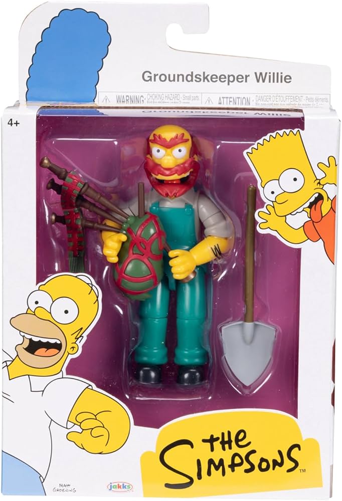 FIGURA ARTICULADA 13CM WILLIE CON PALA LOS SIMPSONS
