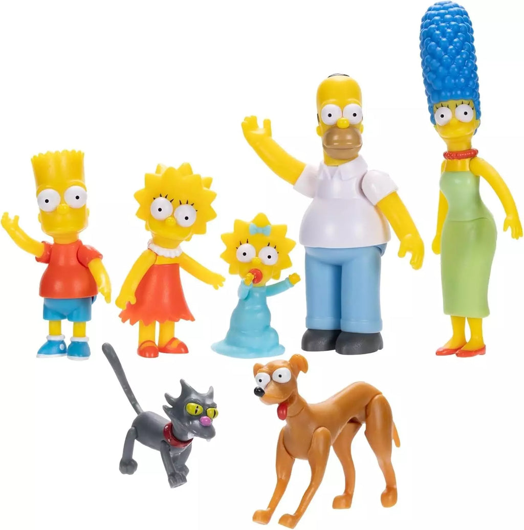 SET DE 7 FIGURAS 6CM LOS SIMPSONS MULTIPACK