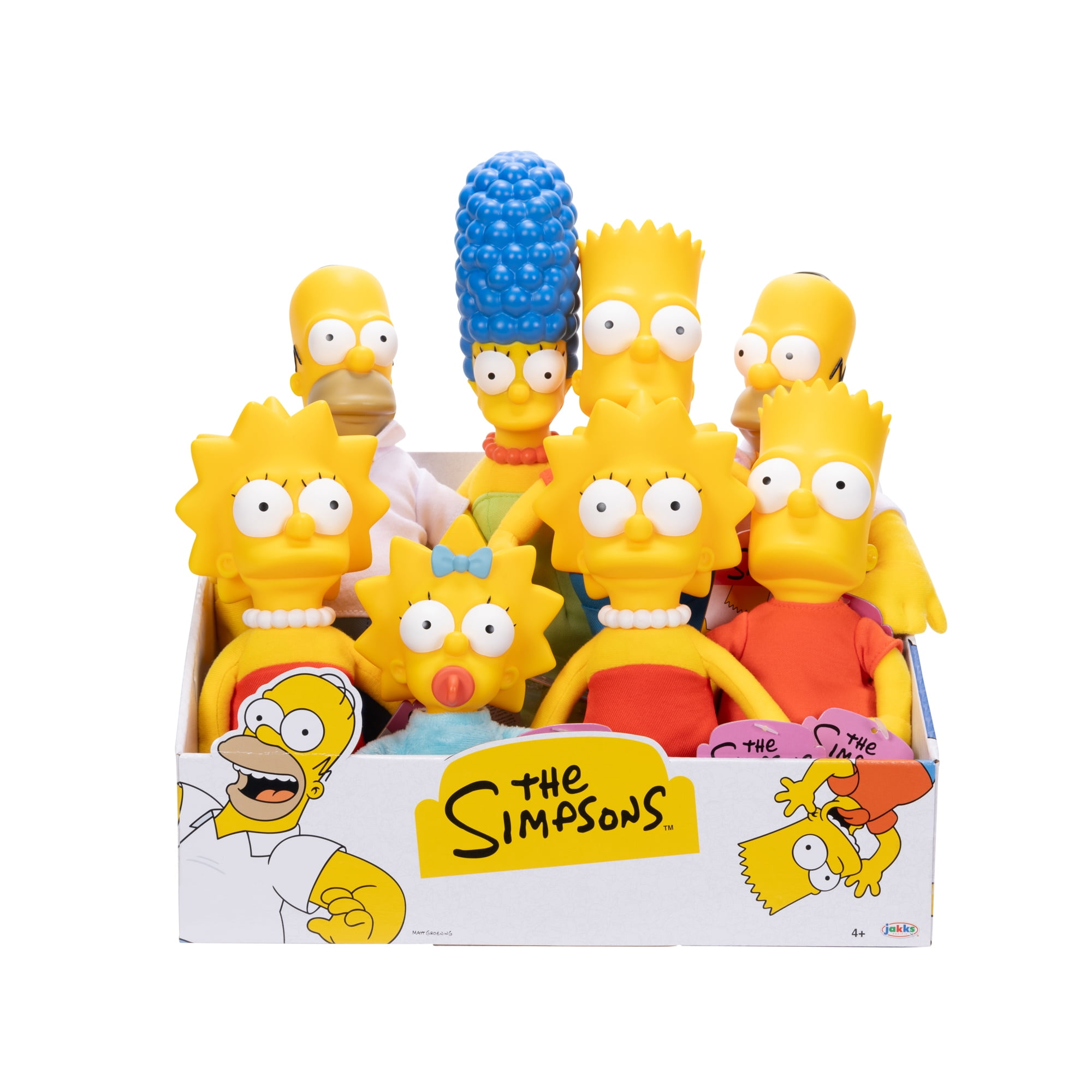 PELUCHE BASICO CABEZA DE PLASTICO LOS SIMPSONS 30CM