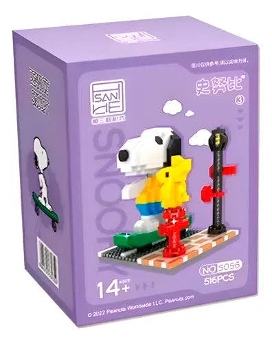 ARMABLE SNOOPY  CON P ATINET A PEQUEÑO 516PCS HSANHE    ?