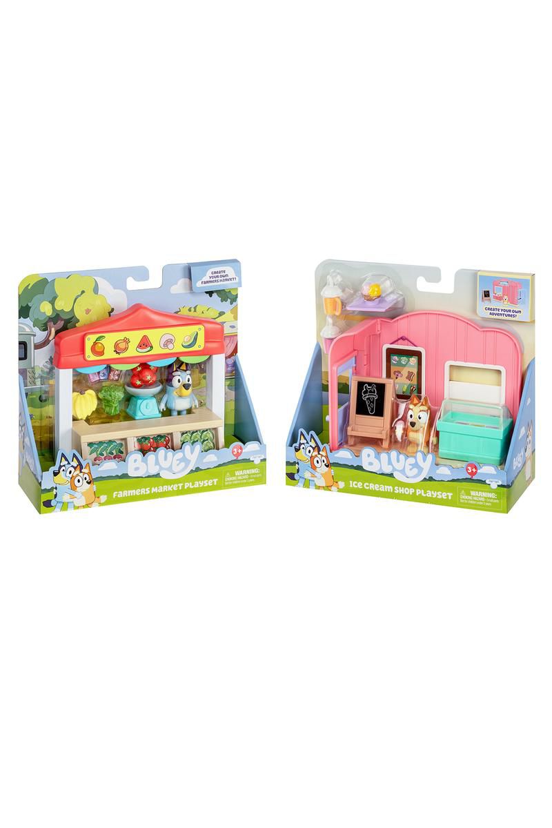 MINI SET DE JUEGO BLUEY HELADERIA/MERCADO S10 ORIGINAL BOING TOYS