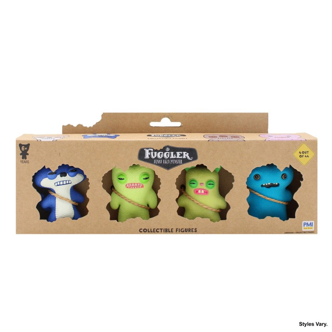 FIGURA FUGGLERS MONSTRUOS PERSONAJES VARIADOS SET DE 4