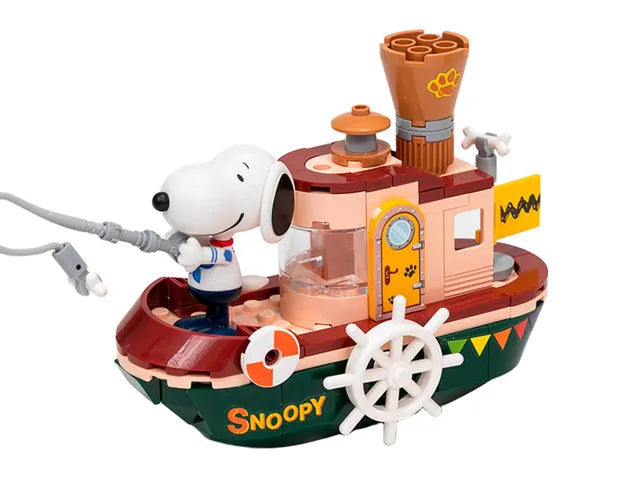 ARMABLE SNOOPY BARCO DE VAPOR 300PCS 13CM